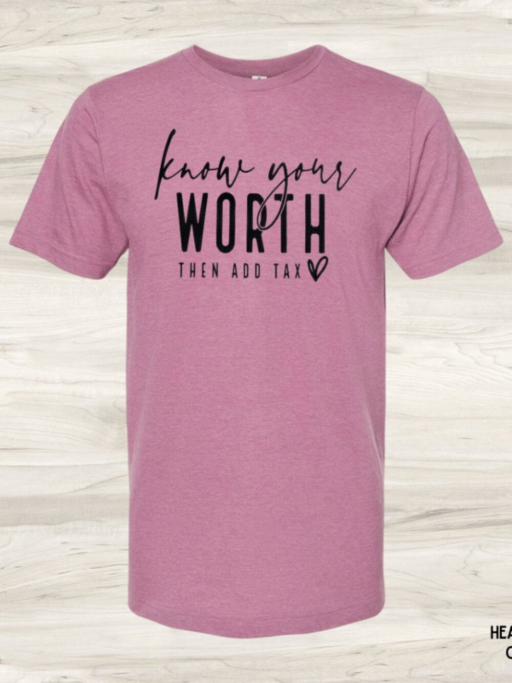 NWT Tultex Know Your Worth Unisex Graphic Tee Purple/Pink Size Small